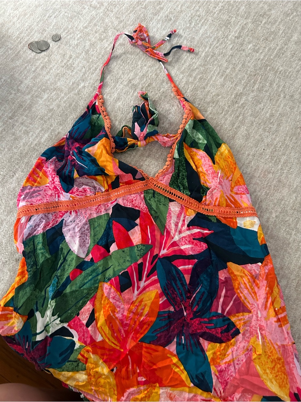 sofia by sofia vergara floral multicolor skirt — pink, blue, green, orange